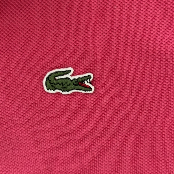 Deep Pink Lacoste short sleeved classic piqué Polo - Picture 2 of 3